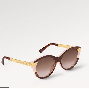 Louis Vuitton petit soupcon cat eye sunglasses light tortoisehell pink